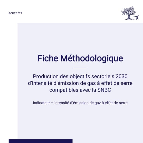 Objectifs sectoriels d’intensité d’émission de gaz à effet de serre selon la SNBC