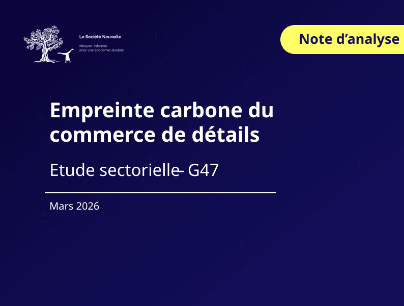 Analyse sectorielle - Empreinte carbone du commerce de détail (G47)