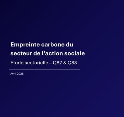 Analyse sectorielle - Empreinte carbone du commerce du secteur de l'action sociale (Q87 et Q88)