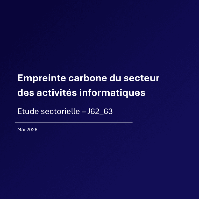 Analyse sectorielle - Empreinte carbone du secteur des activités informatiques (J62_63)