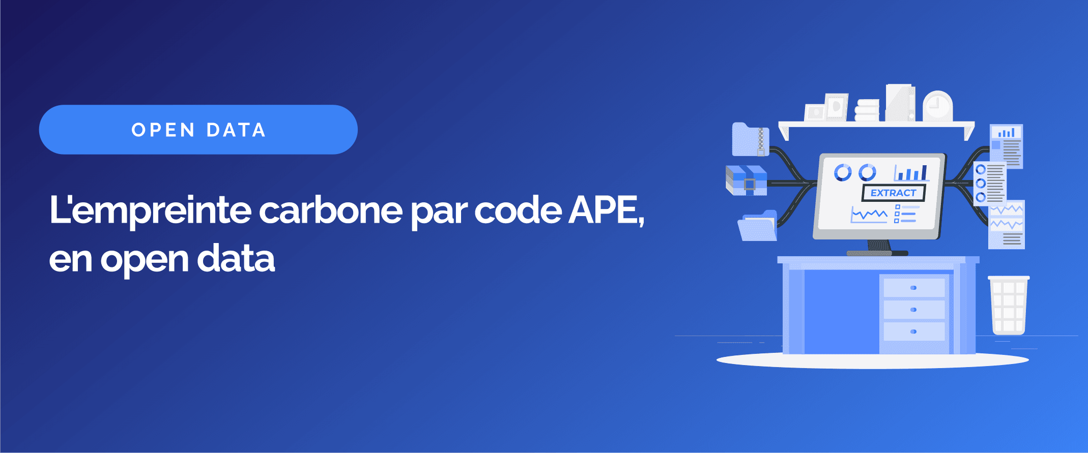 Nouveau jeu de données statistiques disponible en open data : l'empreinte carbone par code APE